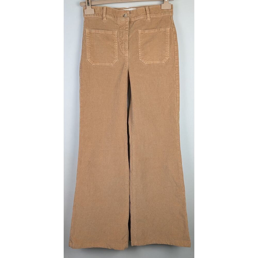 Nili Lotan Florence Fine Wale Corduroy Pants Camel 2 - Picture 4 of 9